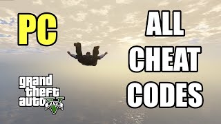 GTA 5 ALL CHEAT CODES FOR PC [upl. by Temirf]