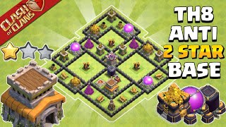 Town hall 8Th8 Base  Town hall 8Th8 FarmingTrophyPushingWar Base  Coc Th8 Base Link 2023 [upl. by Joane529]