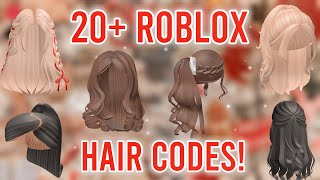 20 Aesthetic HAIR CODES WITH CODES  LINKS  ROBLOX BLOXBURG BERRY AVENUE BROOKHAVEN [upl. by Ayerim]