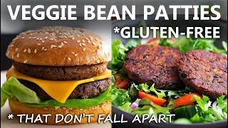 Delicious Veggie Burger Recipe  Homemade Veggie Burger  Black Bean Burger Patties  Food Impromptu [upl. by Wenn]