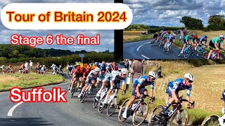 Tour Of Britain 2024 stage 6 final LowerstoftFelixstowe suffolk [upl. by Nahtal295]