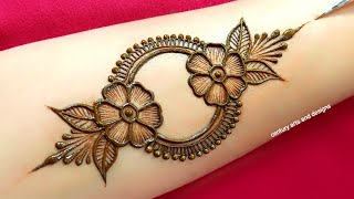 Very beautiful stylish front hand mehndi design  Arabic mehndi design  mehndi design  Mehndi [upl. by Ailama217]