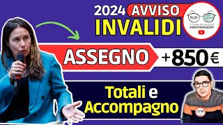 🔴 INVALIDI NOVITà 850€ ➡ AUMENTO BONUS ACCOMPAGNAMENTO Assegno universale ANZIANI NO AUTOSUFFICIENTI [upl. by Adalai569]