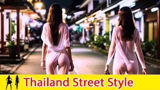 Thailand Street Fashion 2024 Beautiful summer outfitsThe latest fashion trends in Phuket [upl. by Kcaj]