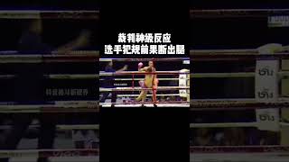 裁判的神级预判 选手犯规前果断出脚 shorts sports fighting [upl. by Ikkim]