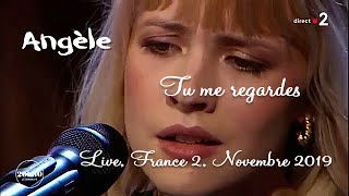 Angèle  Tu me regardes Live France 2 Novembre 2019 Remastered audio [upl. by Reinaldo]