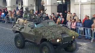 Desfile militar nas comemorações do 14 de Janeiro  Elvas 2018 2 [upl. by Eilujna]