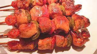 Brochette de poulet  Recette facile [upl. by Akemed]