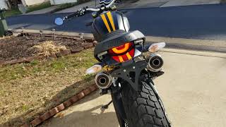 2018 Ducati Scrambler 1100 Arrow Race Exhaust [upl. by Mathre]