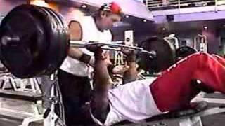 410 430 450 Decline Bench Press with Football Bar [upl. by Anelav]