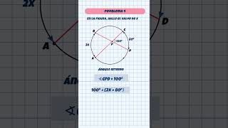 Ángulos Asociados a la Circunferencia Descubre el Valor de X en un Ángulo Interno 🔍 [upl. by Catt]