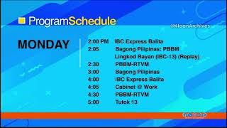 IBC 13  Monday Schedule 17JUN2024 [upl. by Aohk]