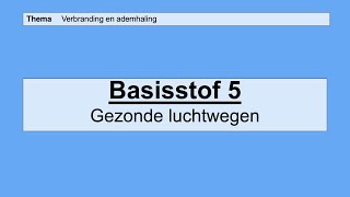 VMBO HAVO 2  Verbranding en ademhaling  5 Gezonde luchtwegen  8e editie  MAX [upl. by Abeh]