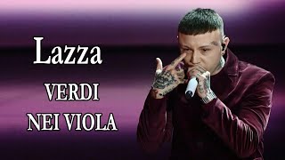 Lazza – VERDI NEI VIOLA TestoLyrics [upl. by Aititil]