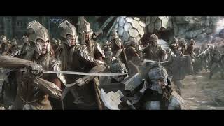 Dwarves and Elves charge on Orcs  The Battle of Five Armies [upl. by Eirehc243]