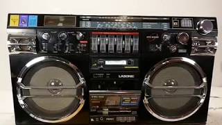 LASONIC TRC 931 Double CASSETTE RADIO BOOMBOX ebay [upl. by Materse]