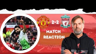 MANCHESTER UTD 22 LIVERPOOL MATCH REACTION  CALLIN [upl. by Josefa]