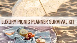 Luxury Picnic Planner Survival Kit  Picnic Supplies MUST Haves [upl. by Herman]