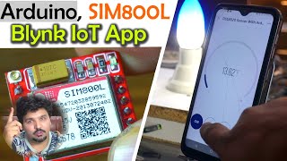 SIM800L and Blynk with Arduino in Hindi Urdu Arduino Blynk IoT project No ESP32 amp ESP8266 [upl. by Albarran]