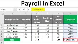 Easy Payroll System In Excel [upl. by Koralie]