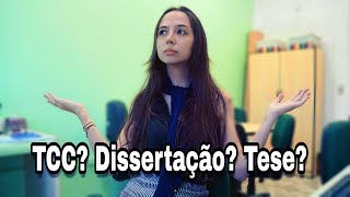 Qual é a diferença entre TCC dissertação e tese [upl. by Festatus150]