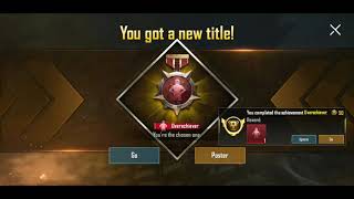 PUBG Mobile Overachiever Title [upl. by Conte]