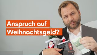 Arbeitsrecht Weihnachtsgeld wer hat Anspruch drauf – Lawcast der SRH Fernhochschule [upl. by Brittani]