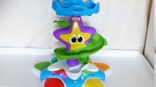 Little Tikes Lil Ocean Explorer StandnDance Starfish ball tower toy review [upl. by Atiloj]