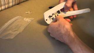 Telephone Cord Repair How to Replace RJ11 Plug [upl. by Pavla]