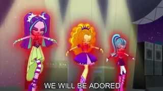 Welcome to the Show With Lyrics  My Little Pony Equestria Girls Rainbow Rocks Song [upl. by Valeta]