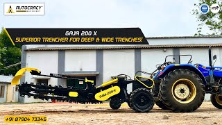 GAJA 200 X Trencher Dig Trenches Faster and Deeper [upl. by Felice]