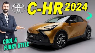 New Toyota CHR 2024  VERY COOL AND FUNKY STYLE CROSSOVER [upl. by Ecilahc]