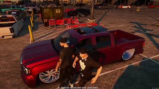 Going to a truckmeet on my dropped gmc SocalRP GTAVMods Takuache [upl. by Ollecram503]