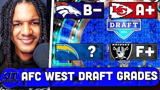 JTs 2024 AFC West Draft Grades  NFL Draft Grades [upl. by Lyrret]