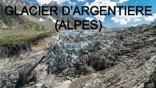 GLACIER DARGENTIERE ALPES JUILLET 2024 MAVIC 3 4K [upl. by Cilegna]