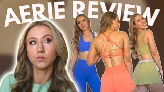 NEW Aerie OFFLINE Activewear Review  Dresses Flare Leggings and More [upl. by Oskar]