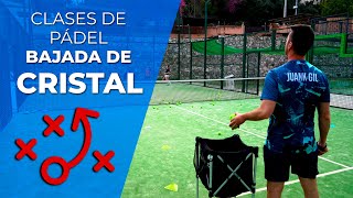 👉 CLASES DE PADEL · Ejercicios bajada de cristal🎾  Padelartecom [upl. by Accemahs]