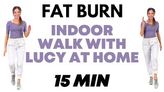 Walk at Home  15 Minute Fat Burning Indoor Walk [upl. by Asiat950]