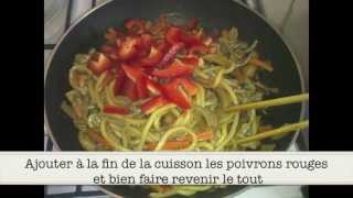 Recette Yaki Udon  nouille Udon sauté à la viande [upl. by Ettenom]