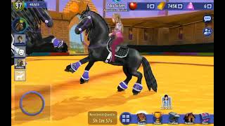 Friesian Dressage Horse Riding Tales music video [upl. by Onairda]