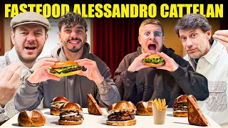 PROVIAMO IL FASTFOOD SEGRETO DI ALESSANDRO CATTELAN A MILANO  SINCERAMENTE SIAMO MOLTO PERPLESSI [upl. by Aicilat]