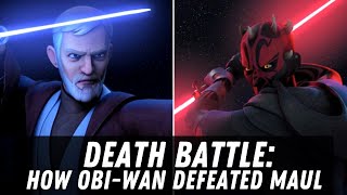 ObiWan Kenobi vs Darth Maul Rebels DEATH BATTLE  Star Wars Shorts [upl. by Mccafferty320]