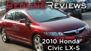 2010 Honda Civic LXS Review Walkaround Start Up Test Drive [upl. by Yllil245]