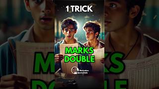 1 TRICK Double Your Marks 😱 Increase 2X MARKS studytips studymotivation examtips [upl. by Subir]