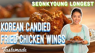 Korean Candied Fried Chicken Wings I Seonkyoung Longest [upl. by Jillana]