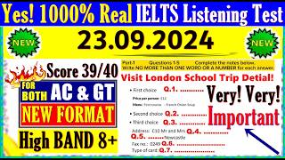 IELTS LISTENING PRACTICE TEST 2024 WITH ANSWERS  23092024 [upl. by Geis909]