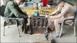 face lapping process for Mf 385 engine block and head [upl. by Sigsmond86]