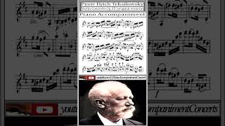 Tchaikovsky Violin Concerto in D Major Piano Accompaniment original version Shorts [upl. by Kcirttap]