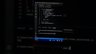 Palindrome solution in javaScript software fullstack javascript amazon google facebook [upl. by Joceline]
