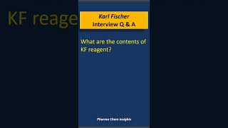 KF interview question answers  Karl Fischer titration kf chemistry education [upl. by Ahsiekal]